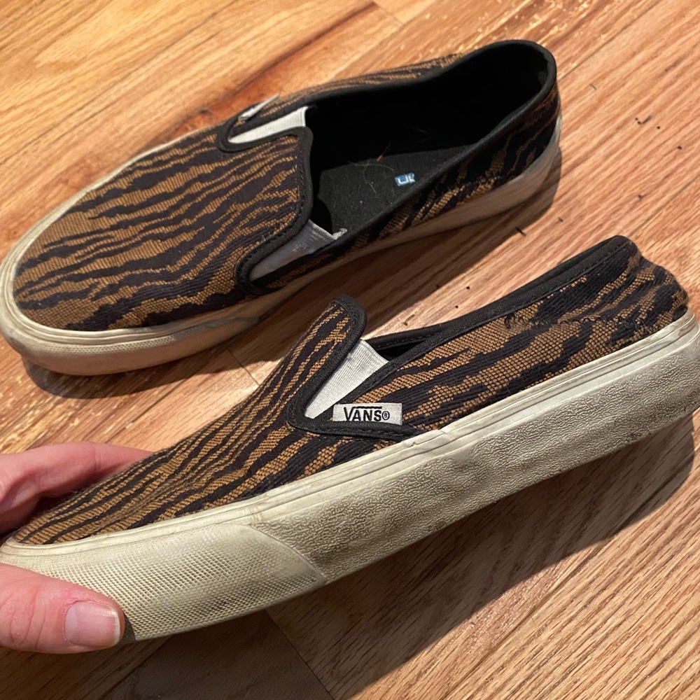 Zebra Slip On Vans